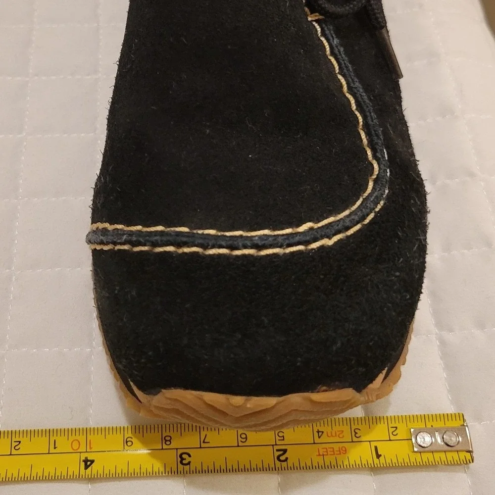 Y2K Splash Fashion Footwear Black Suede 2000s Platforms Beige Trim Festival Cute